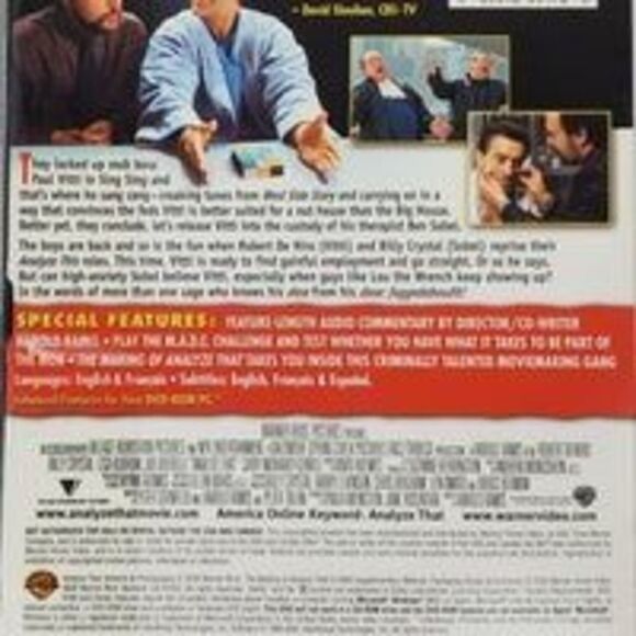 Analyze That (2006 Film) Comedy/Mafia [DVD] - Picture 3 of 3